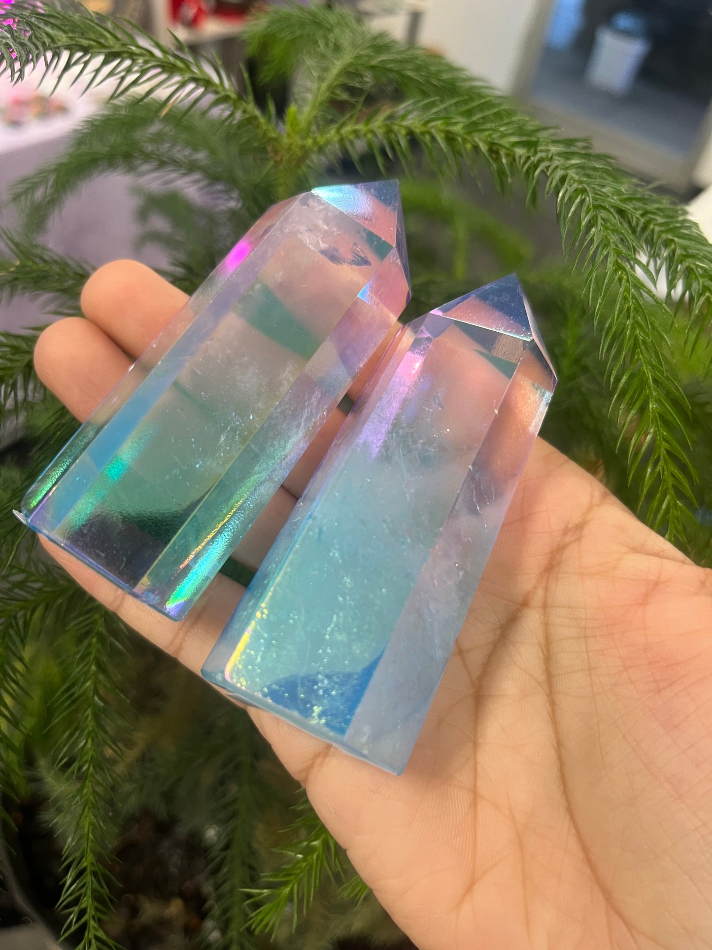 Aura Clear Quartz Tower