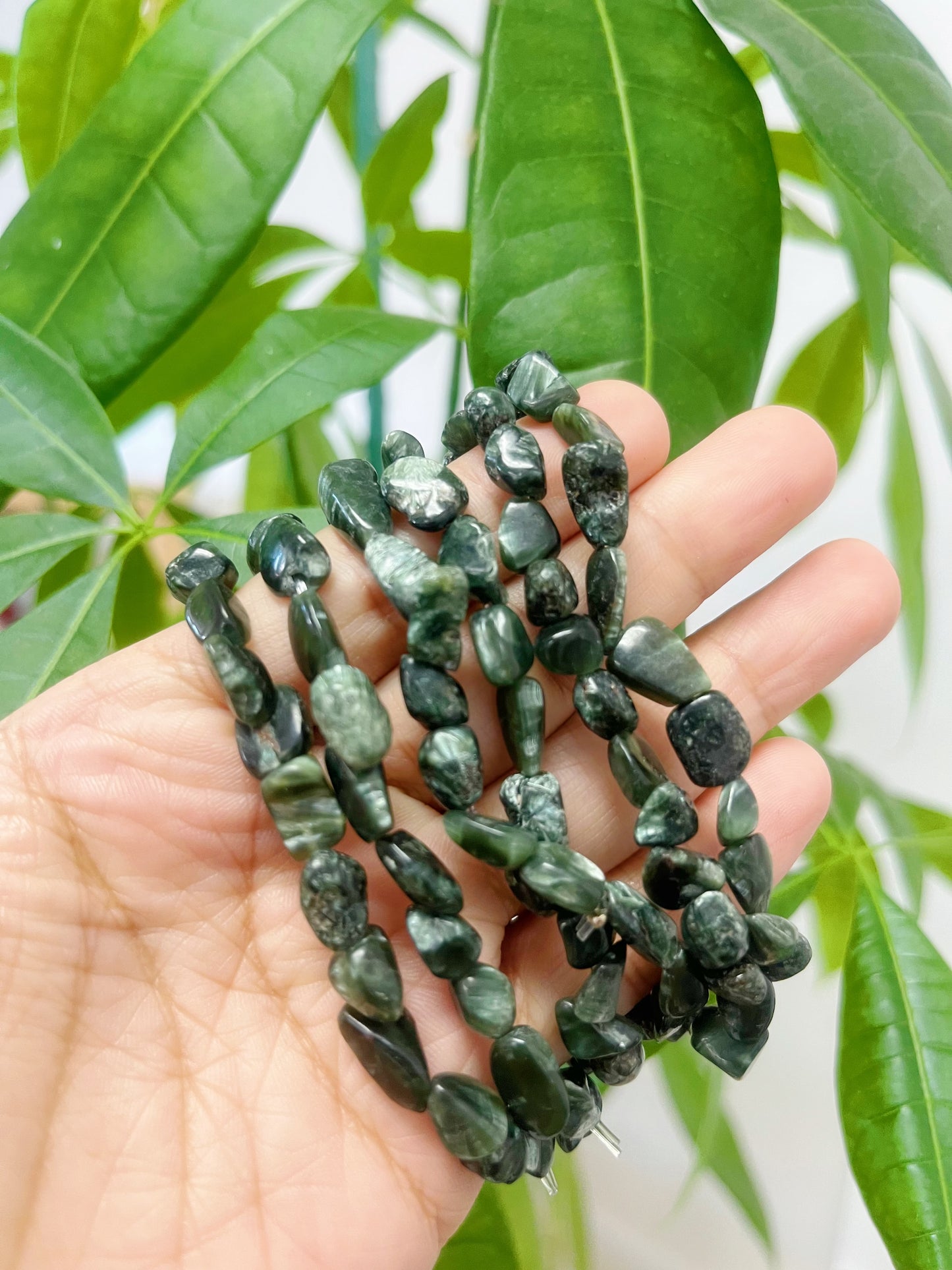 Seraphinite Chip Bracelet