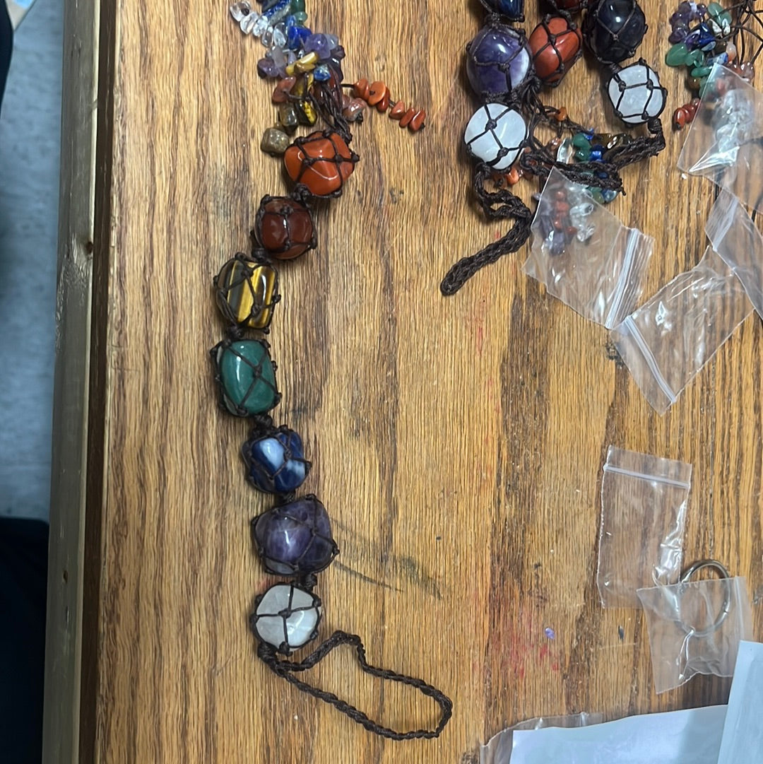 7 Chakra Tumbled Stone Sun Catcher