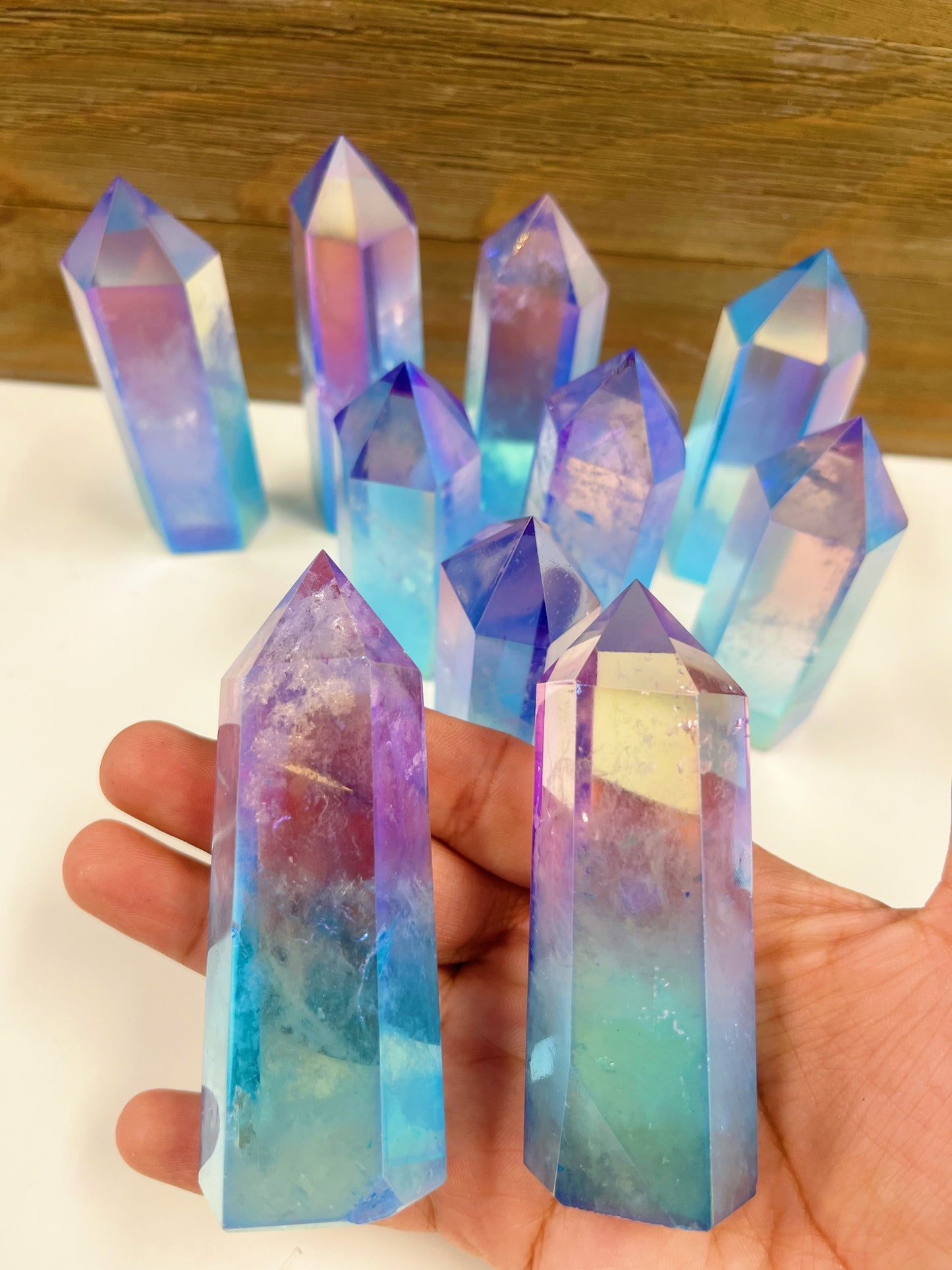 Aura Clear Quartz Tower