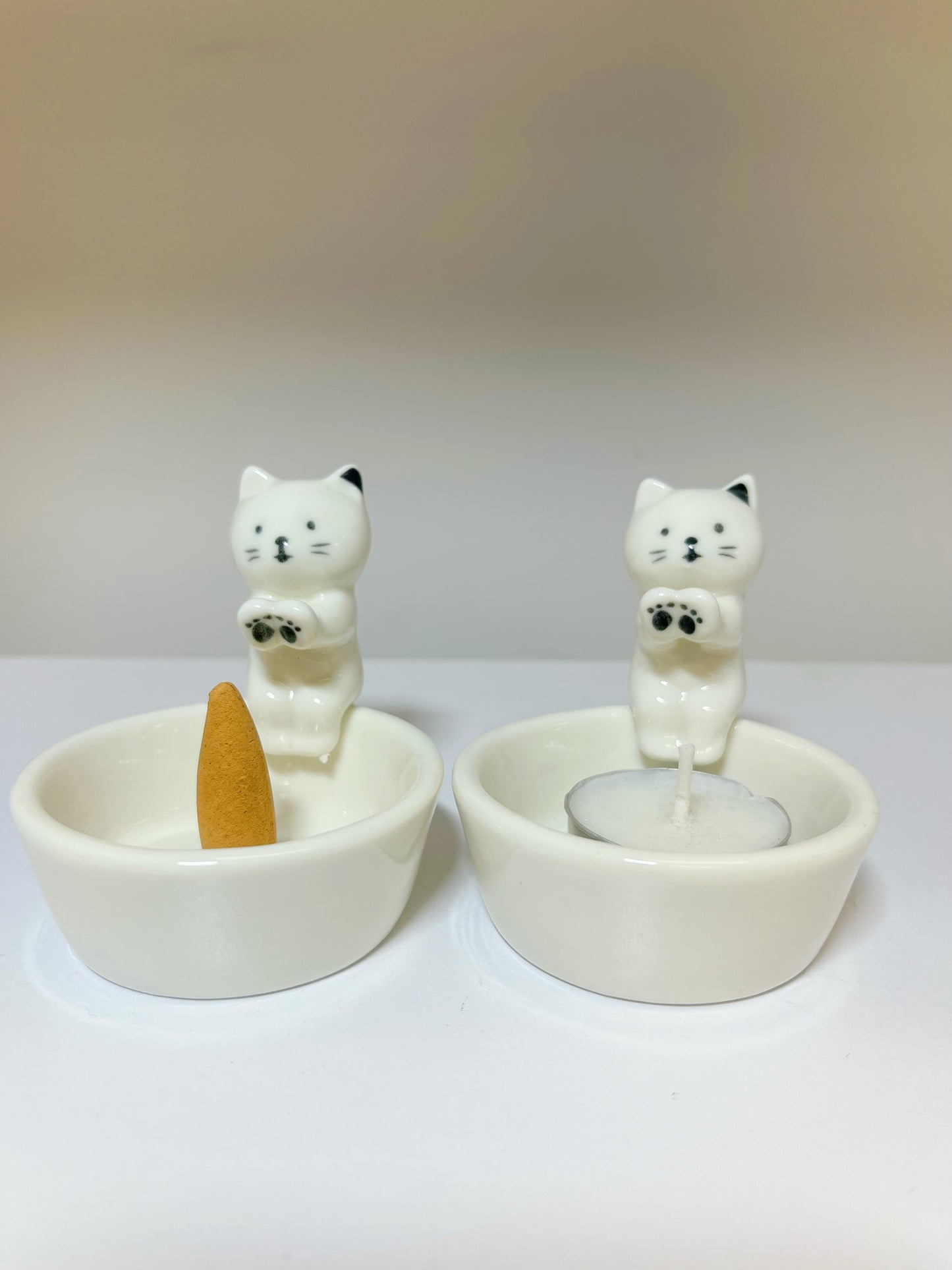 Cat Cone T Light Holder ceramics