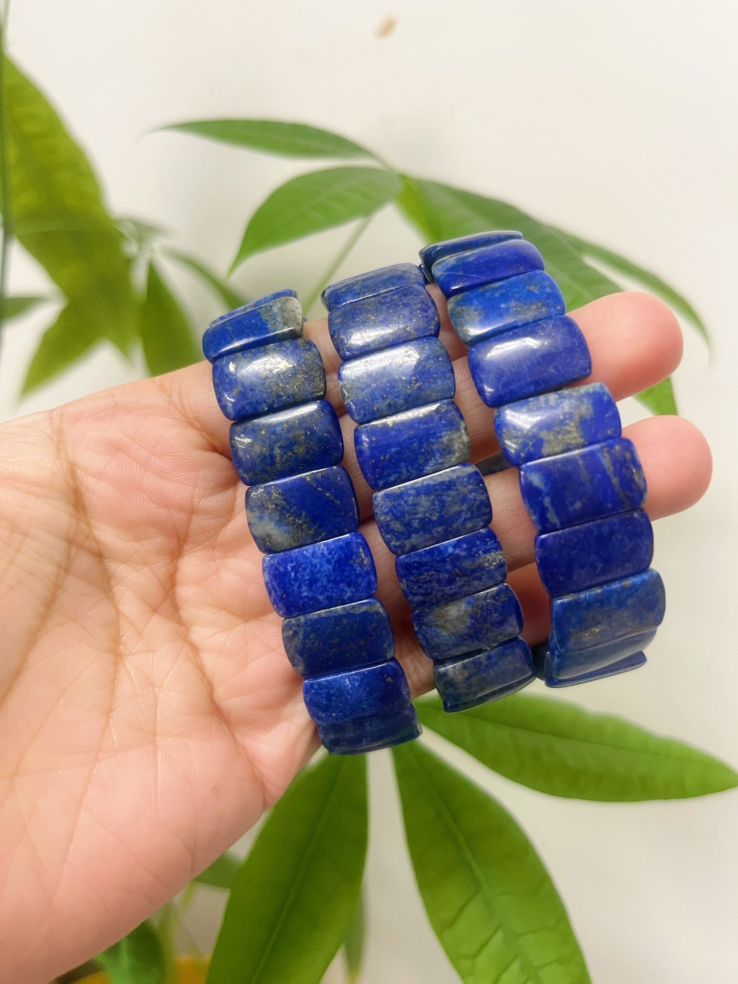 Broad Bead Bracelet Labradorite lapis strawberry Quartz morganite