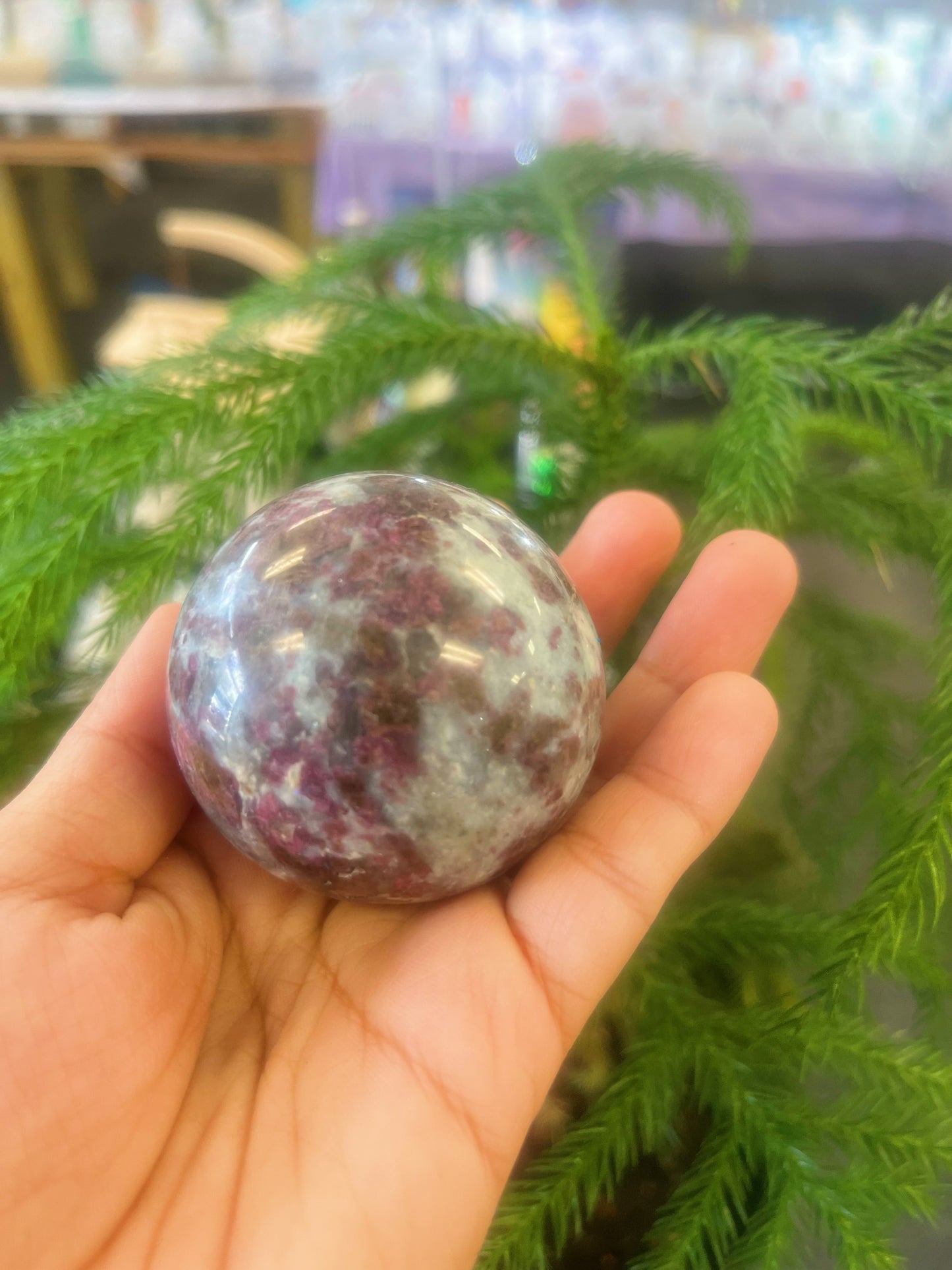 Pink Tourmaline Sphere