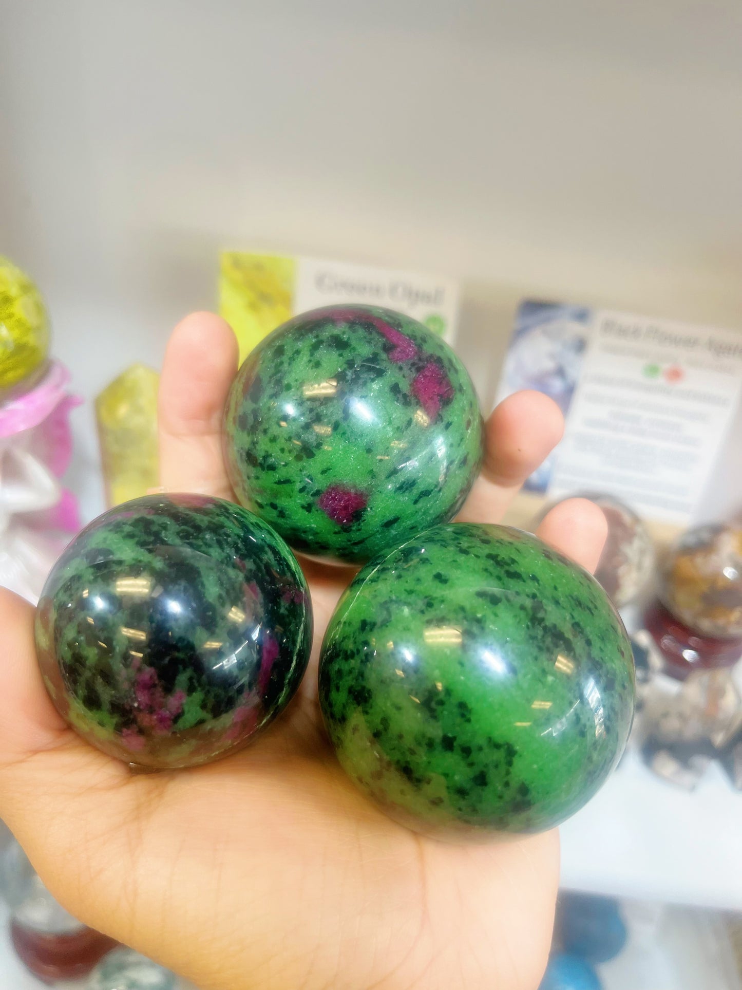 Ruby Zoisite Sphere