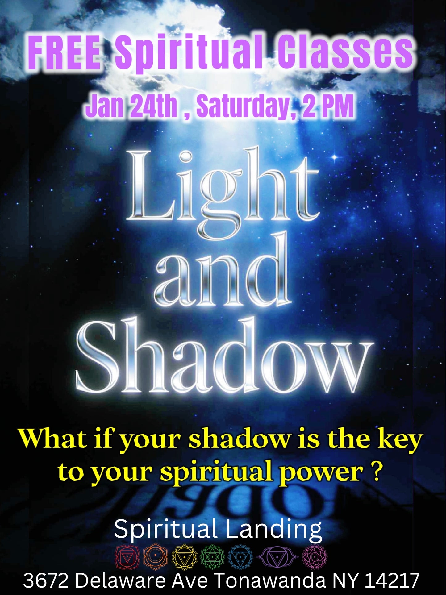 FREE Light and Shadow Spiritual Class Ticket