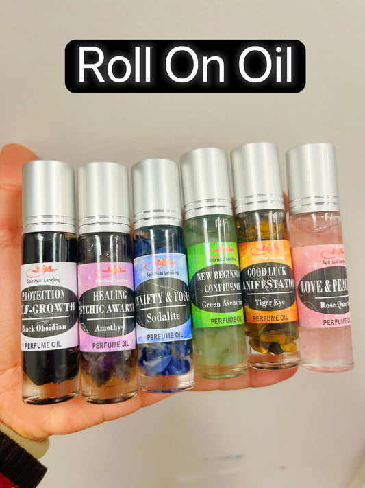 Crystals Intentions Roll On Oil