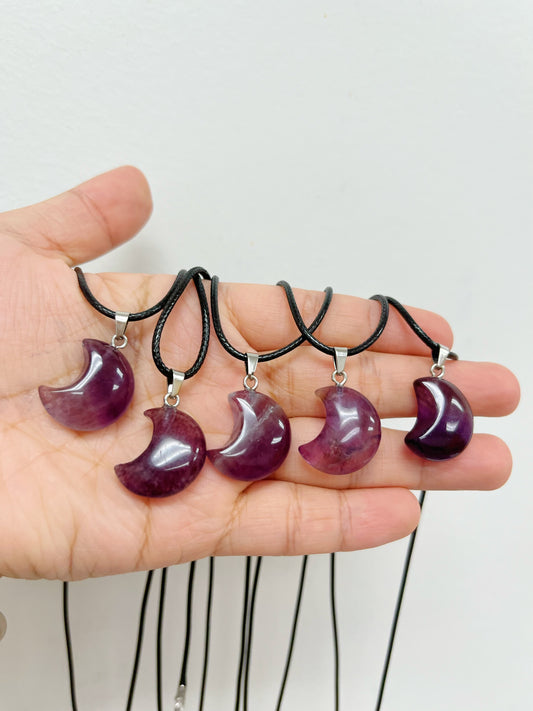 Amethyst Moon Necklace