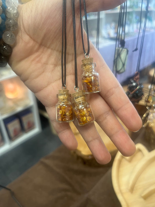 Amber Jar Necklace