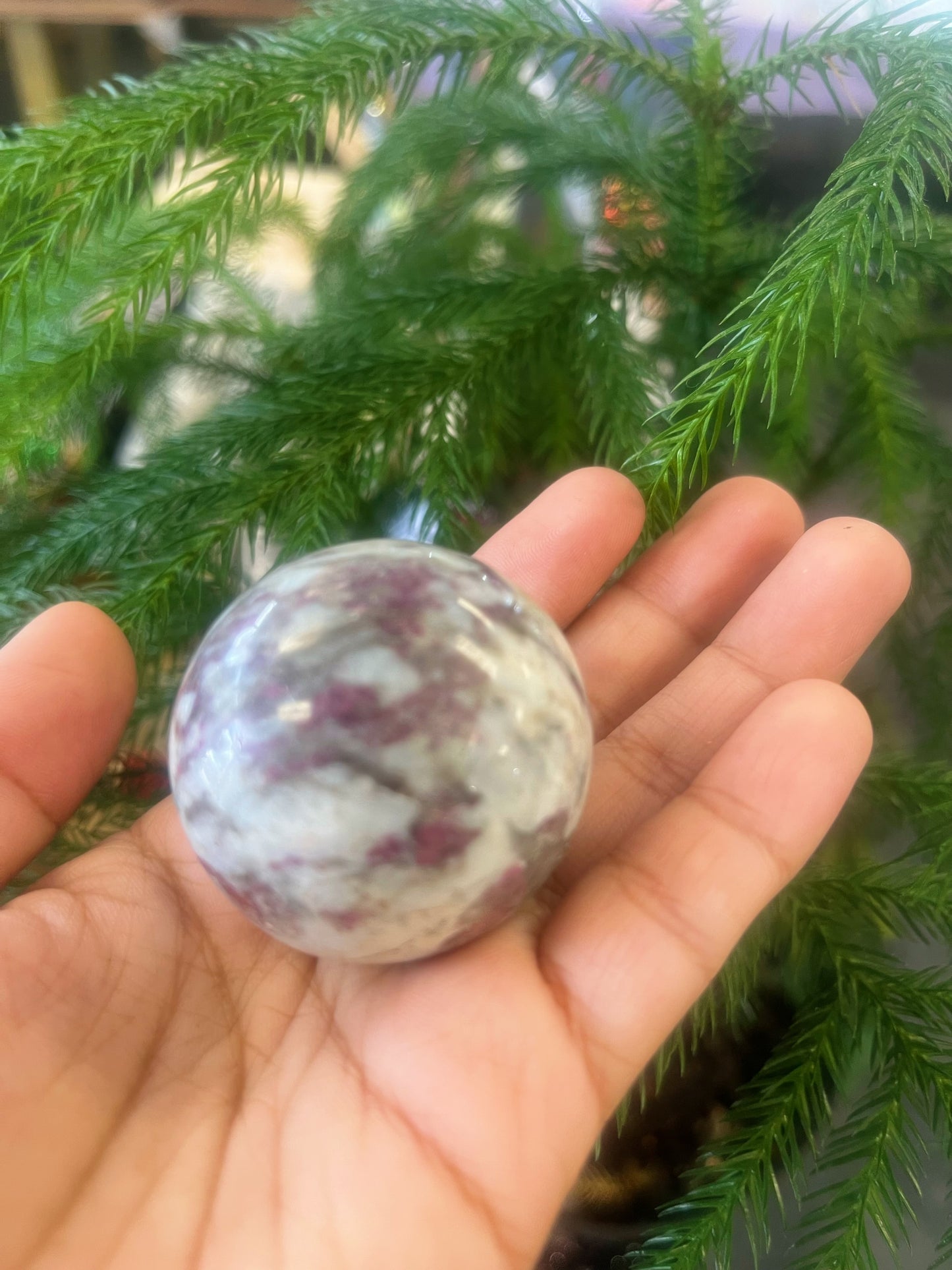 Pink Tourmaline Sphere