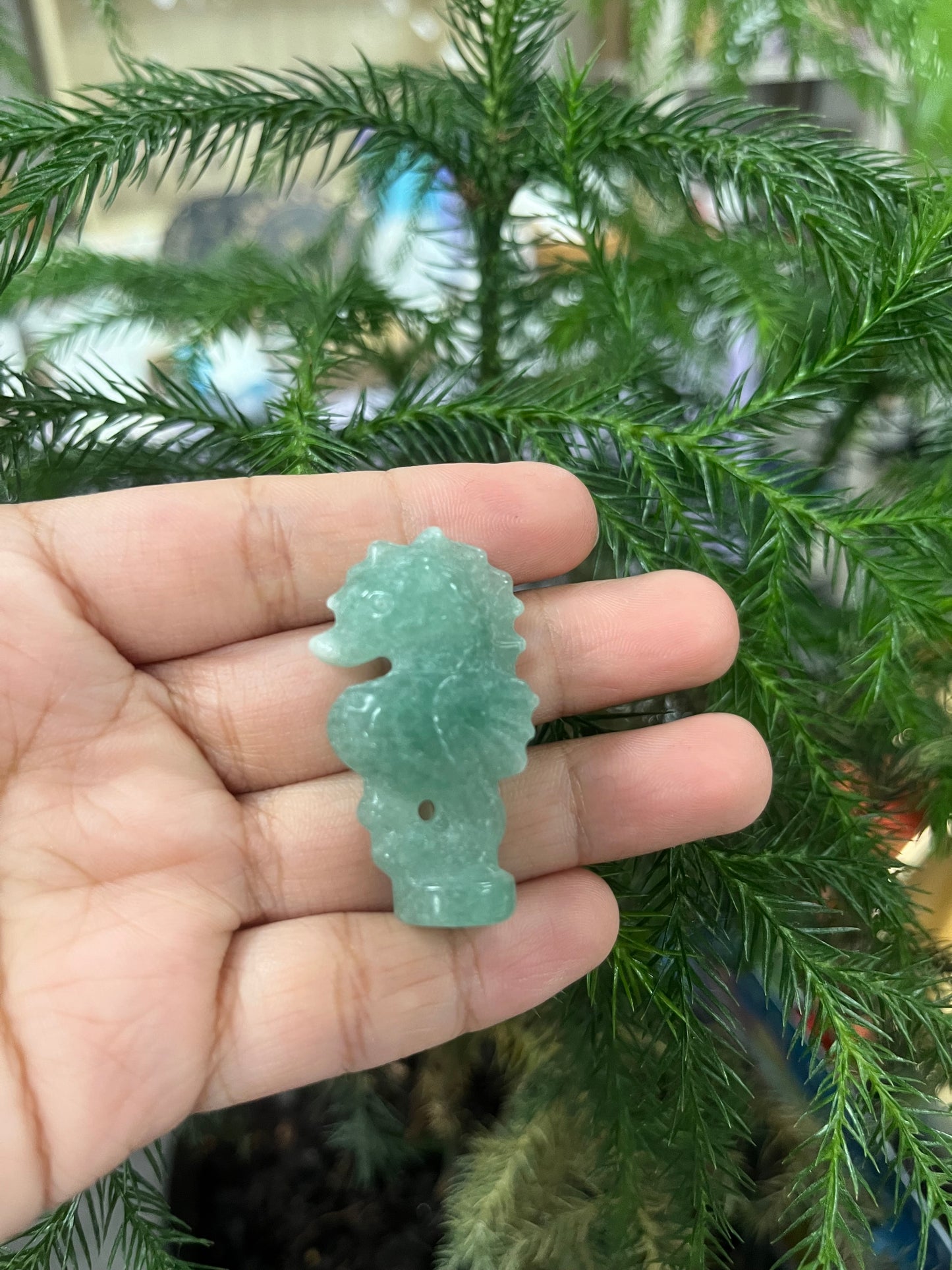 Green Aventurine Sea Horse