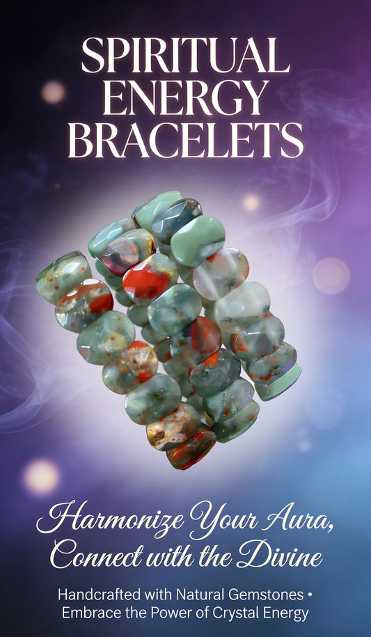 Faceted Broad Bead Bracelet African Bloodstone tiger eye