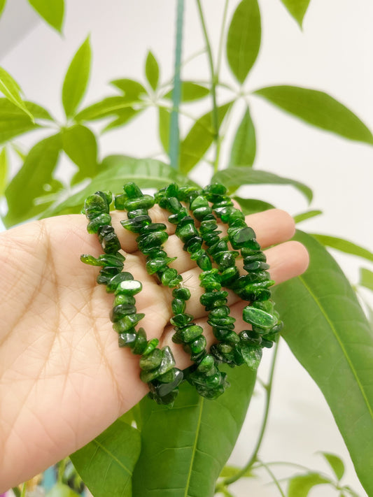 Diopside Chip Bracelets