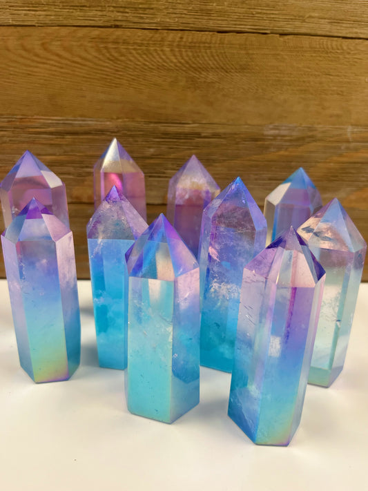 Aura Clear Quartz Tower