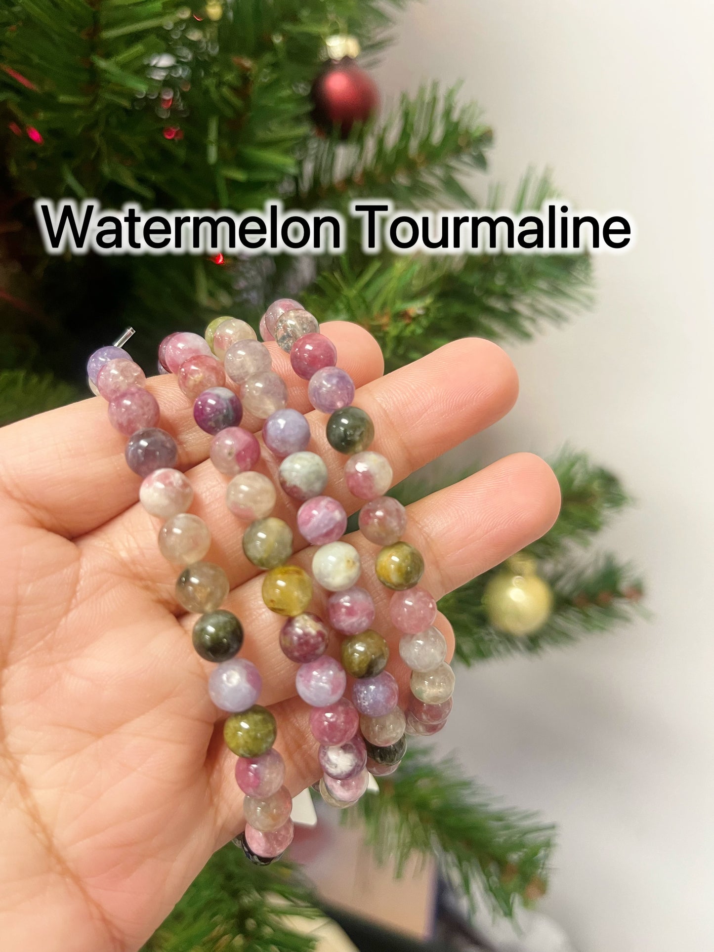 Watermelon Tourmaline Bracelets