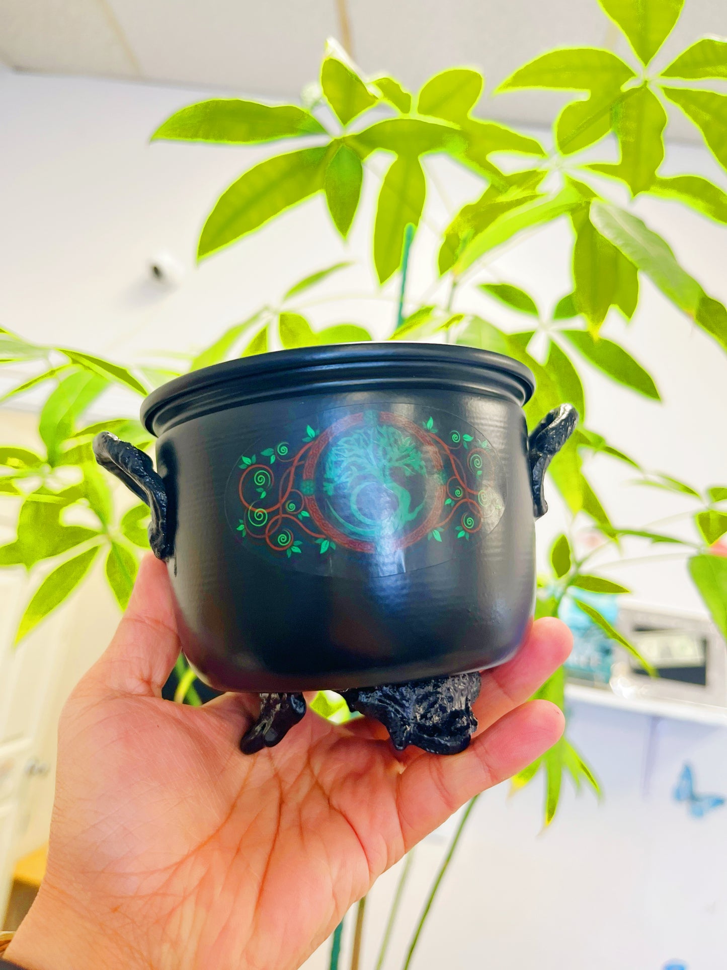 Metal Cauldrons with Sand