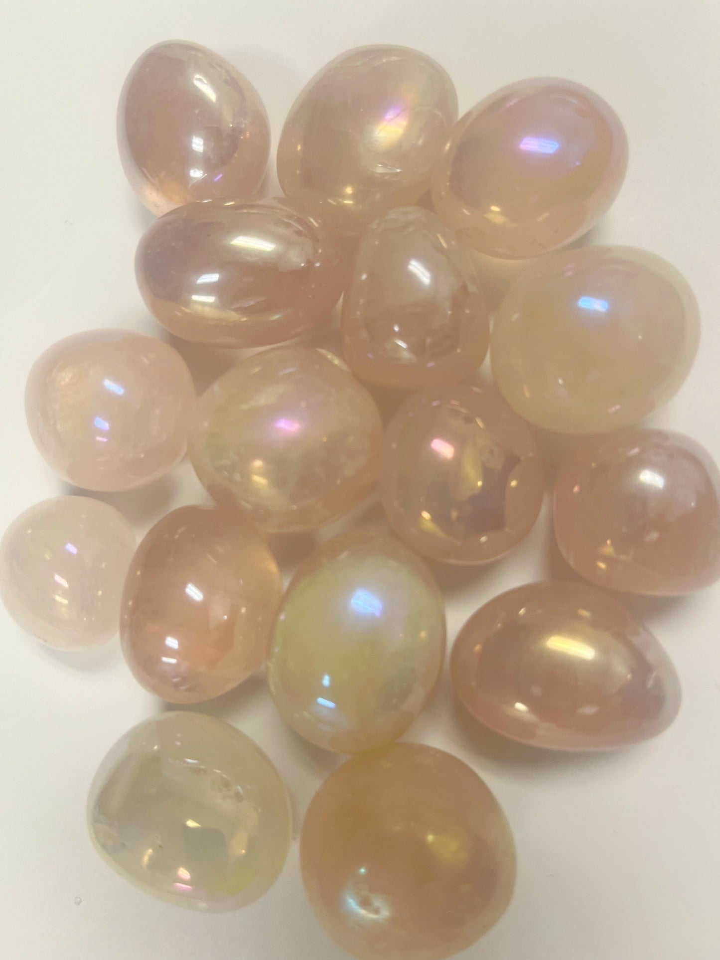 Aura Rose Quartz Tumble