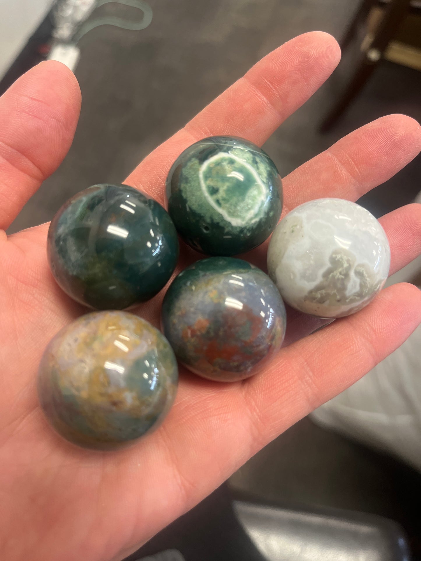 Moss Agate 3cm Sphere