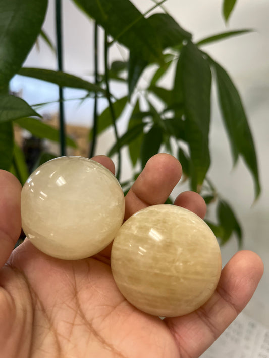 Optical Calcite Meditation Spheres