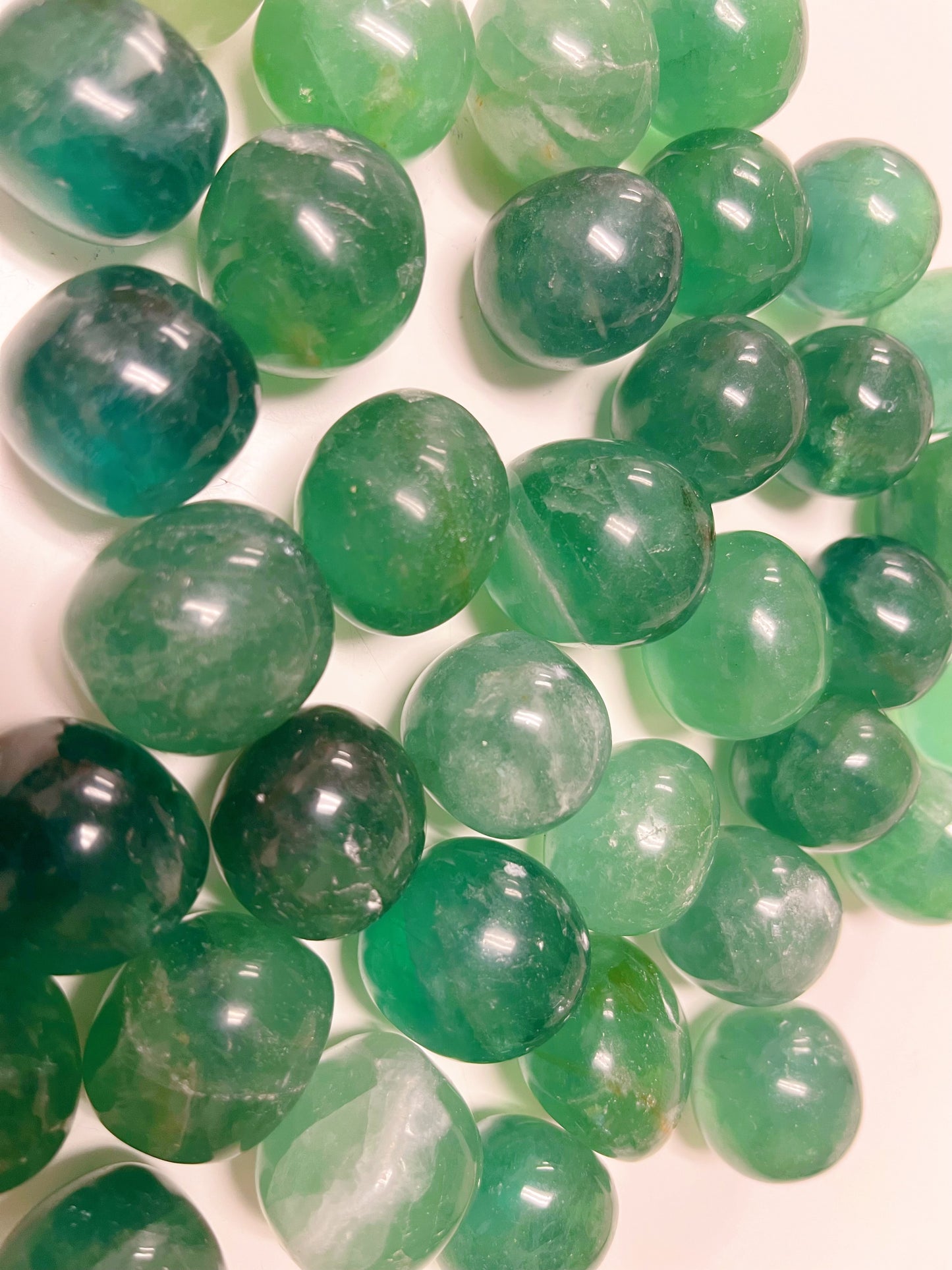 Green Fluorite Tumbled