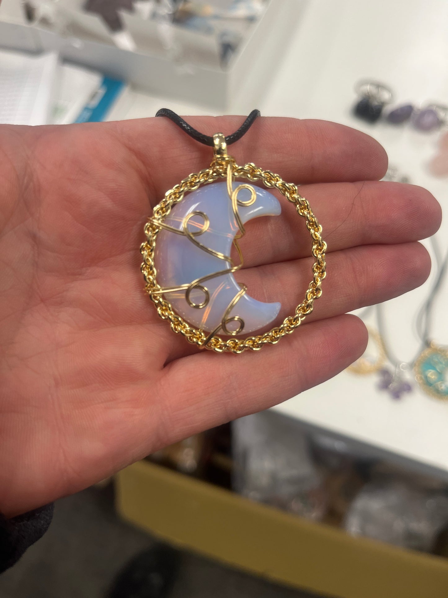 Gold Moon Necklace