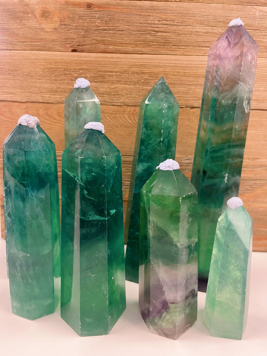 Green Fluorite Tower