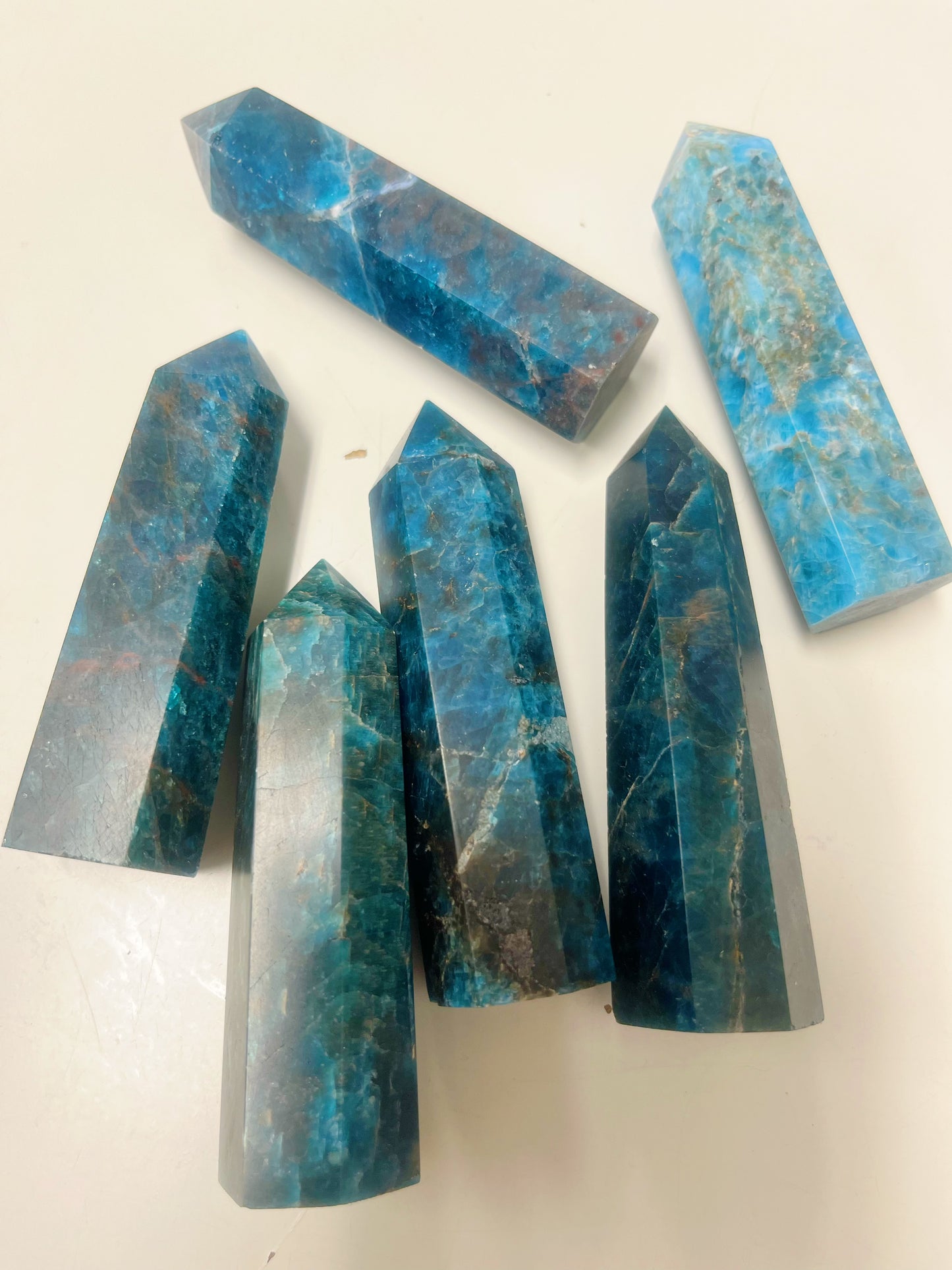 Blue Apatite Tower Prism