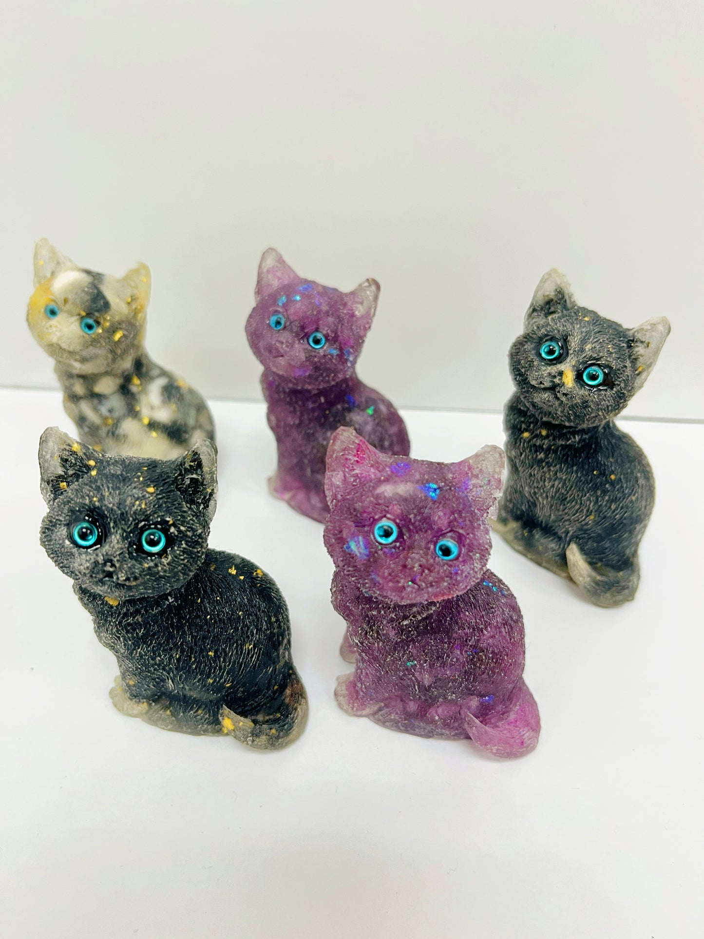 Crystals Cat Resin Crystal Chips Cat handmade