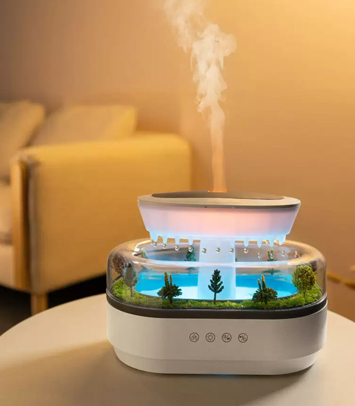 Miniature landscape essential oil diffuser