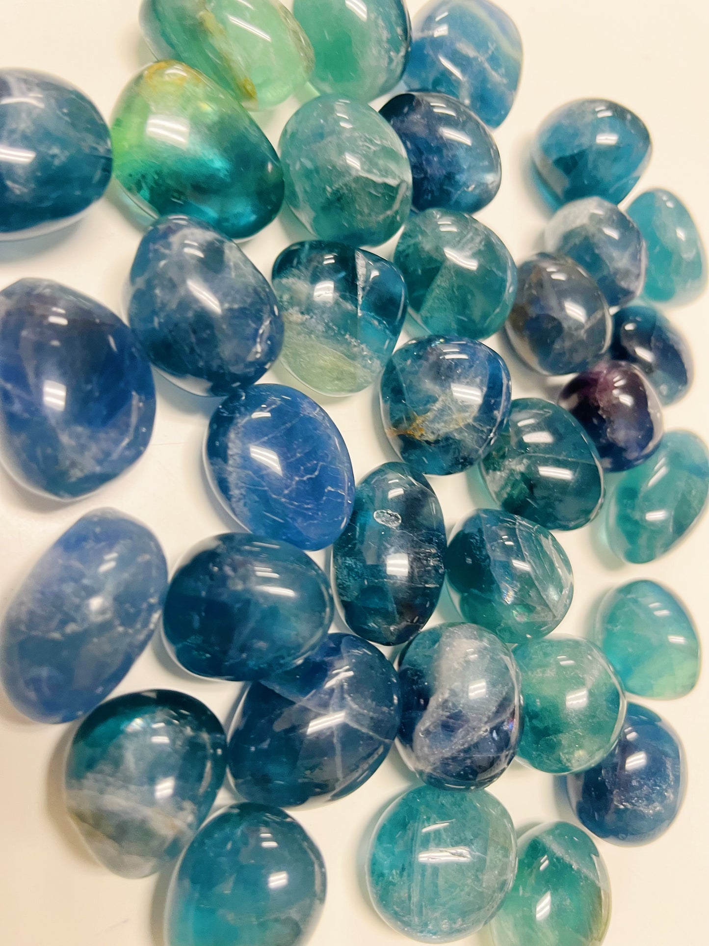 Blue Fluorite Tumbled