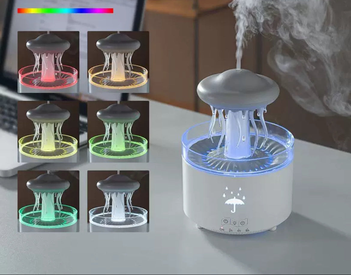 Rotating Jellyfish 7 Color Essential oil Diffuser
