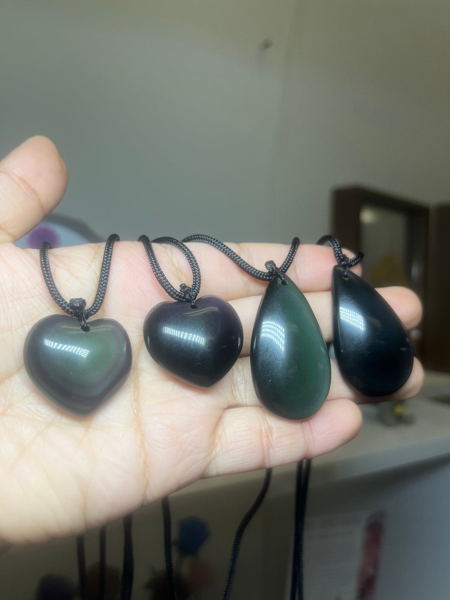 Rainbow Obsidian Necklace