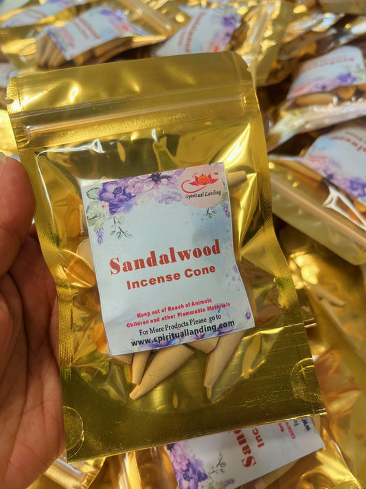 Sandalwood incense cone