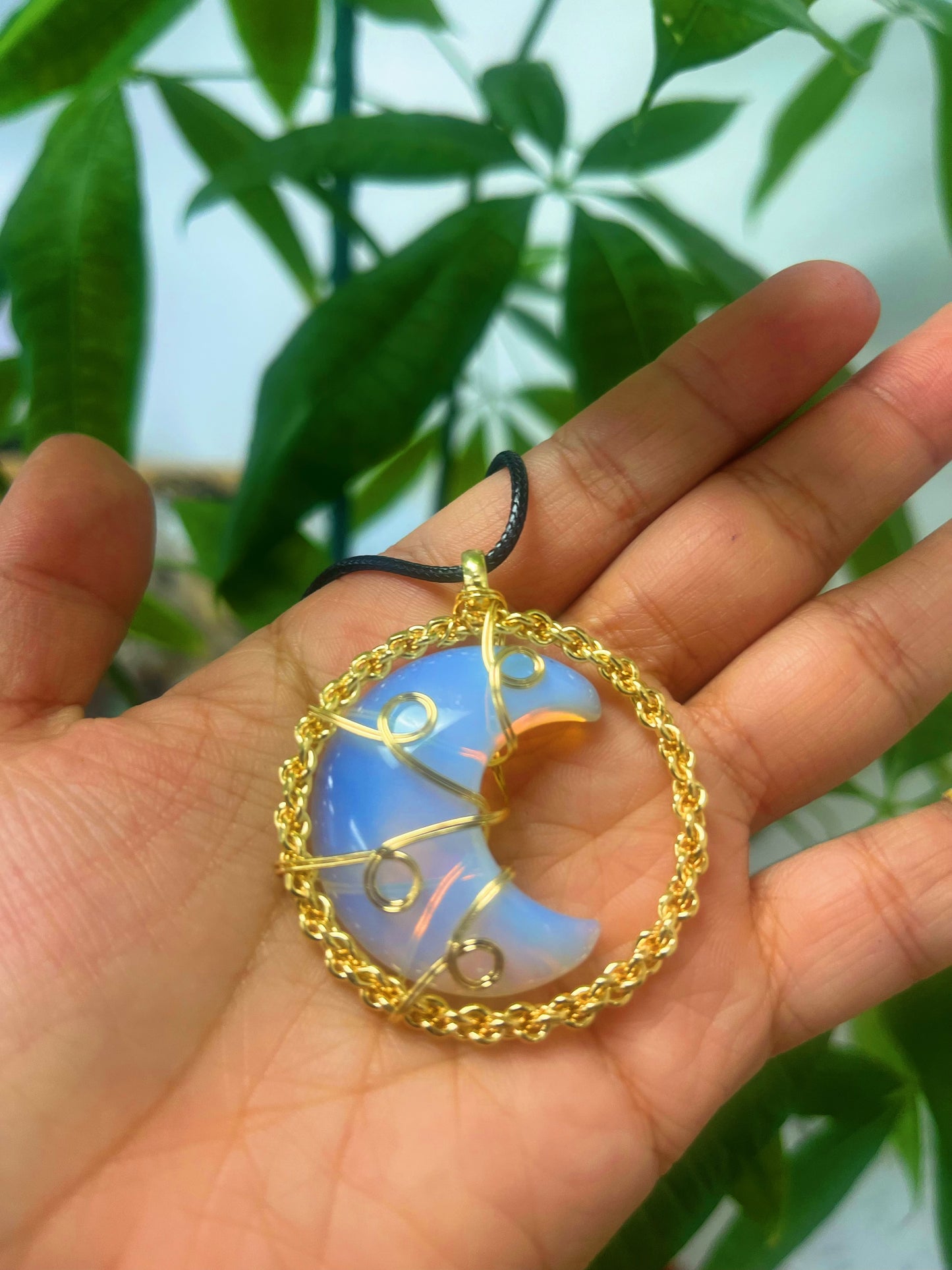 Gold Moon Necklace