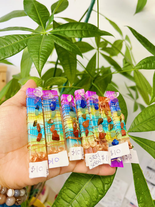 Chakra Selenite Stick
