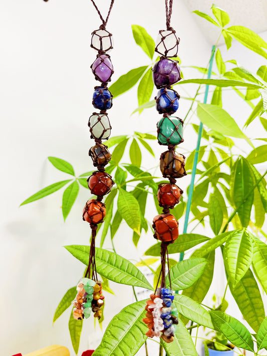 7 Chakra Tumbled Stone Sun Catcher