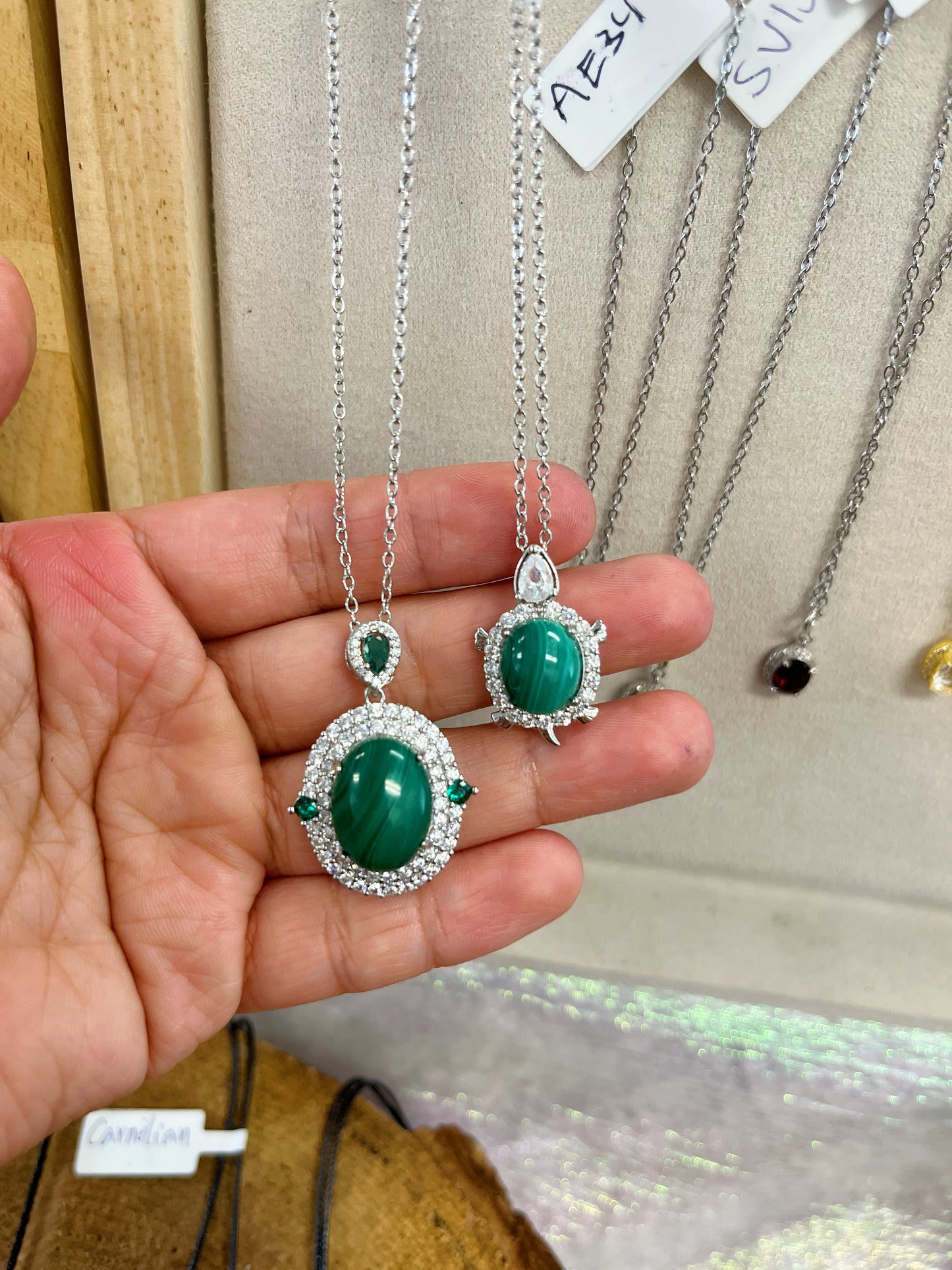 Malachite Necklaces
