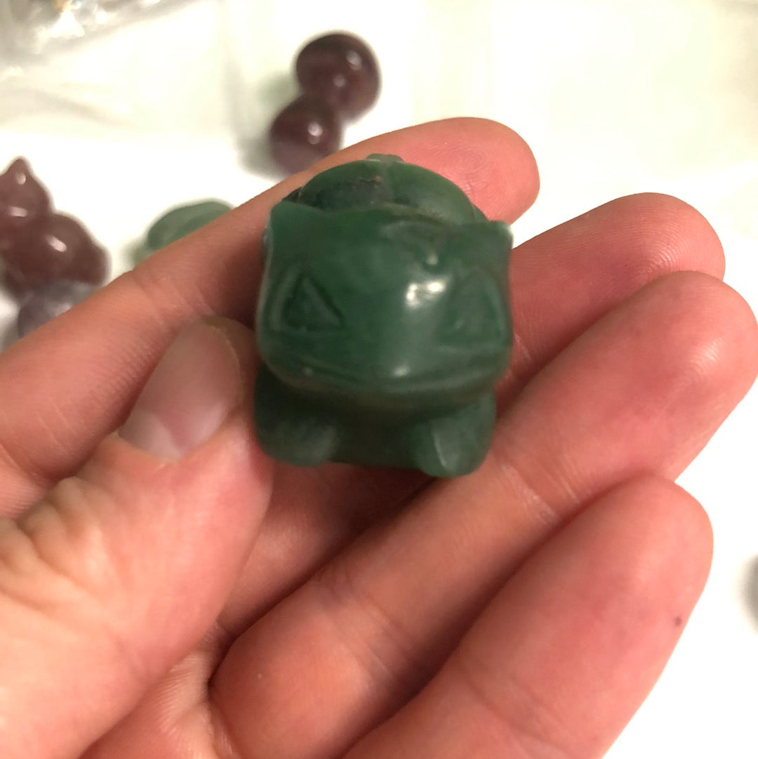 Green Aventurine Bulbasaur 1.5”