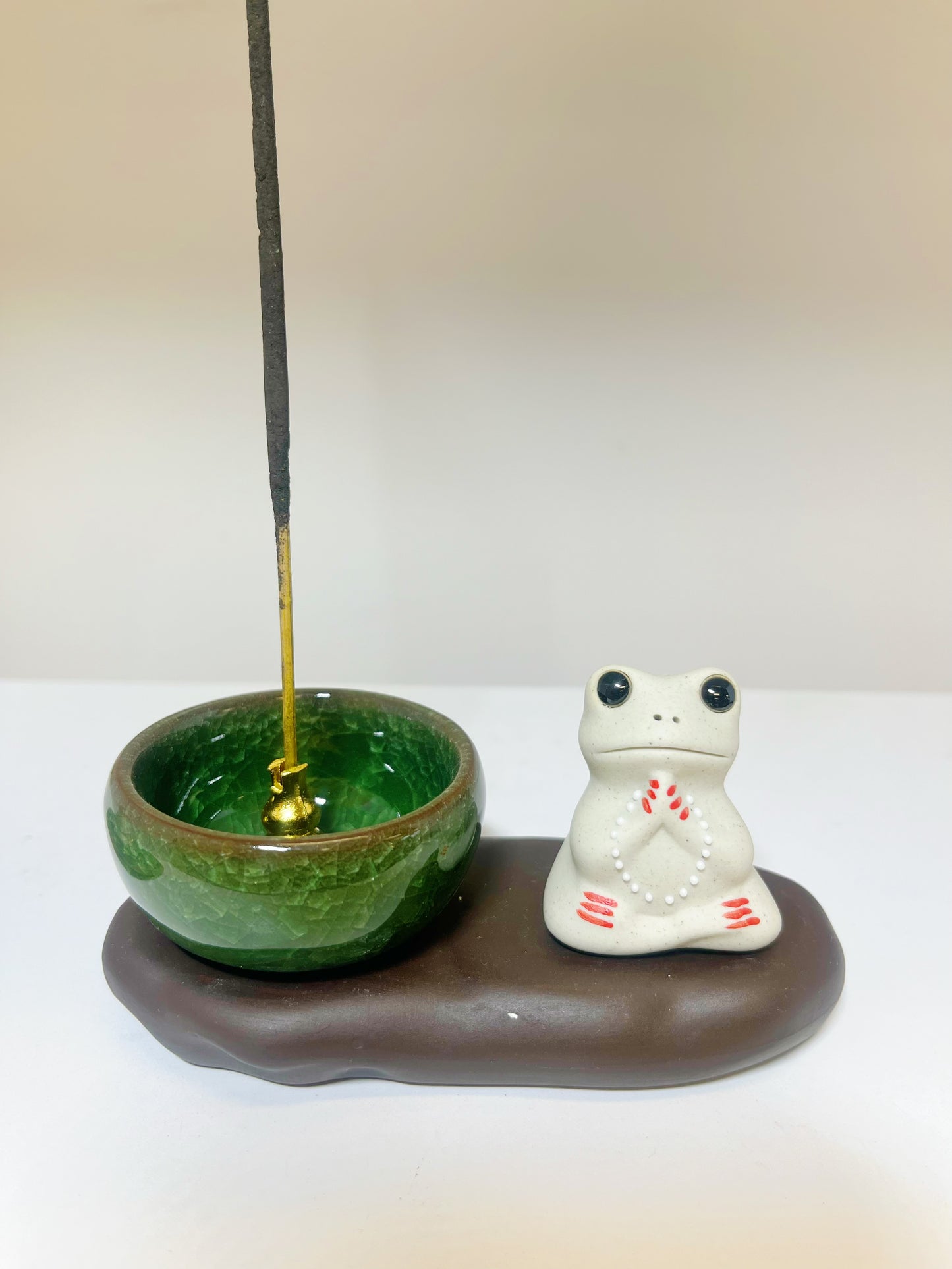 Ceramic Frog Incense Holder