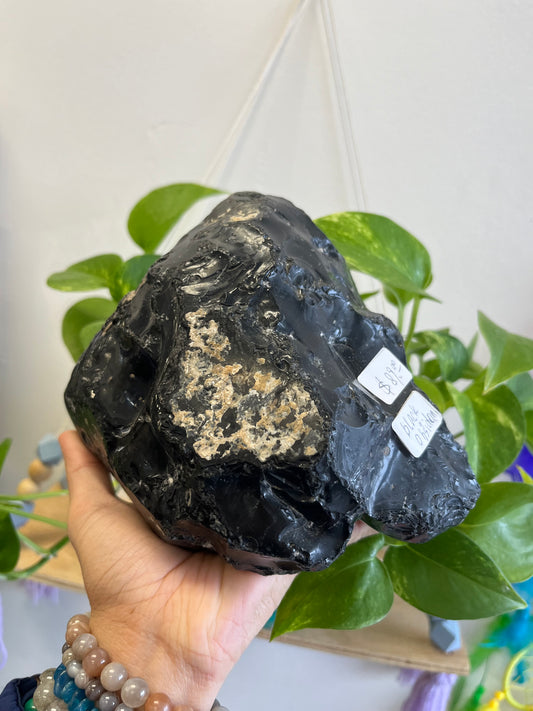 Huge Black Obsidian Chunk