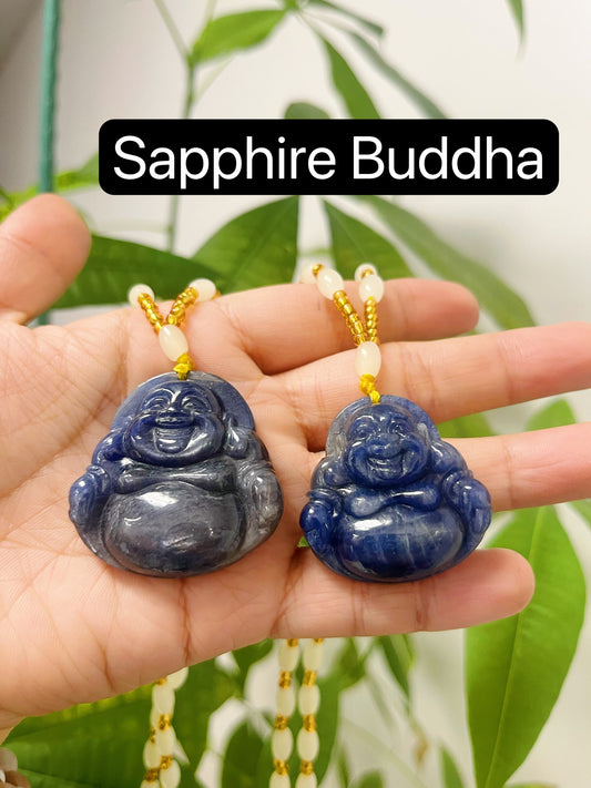 Sapphire Buddha Necklace