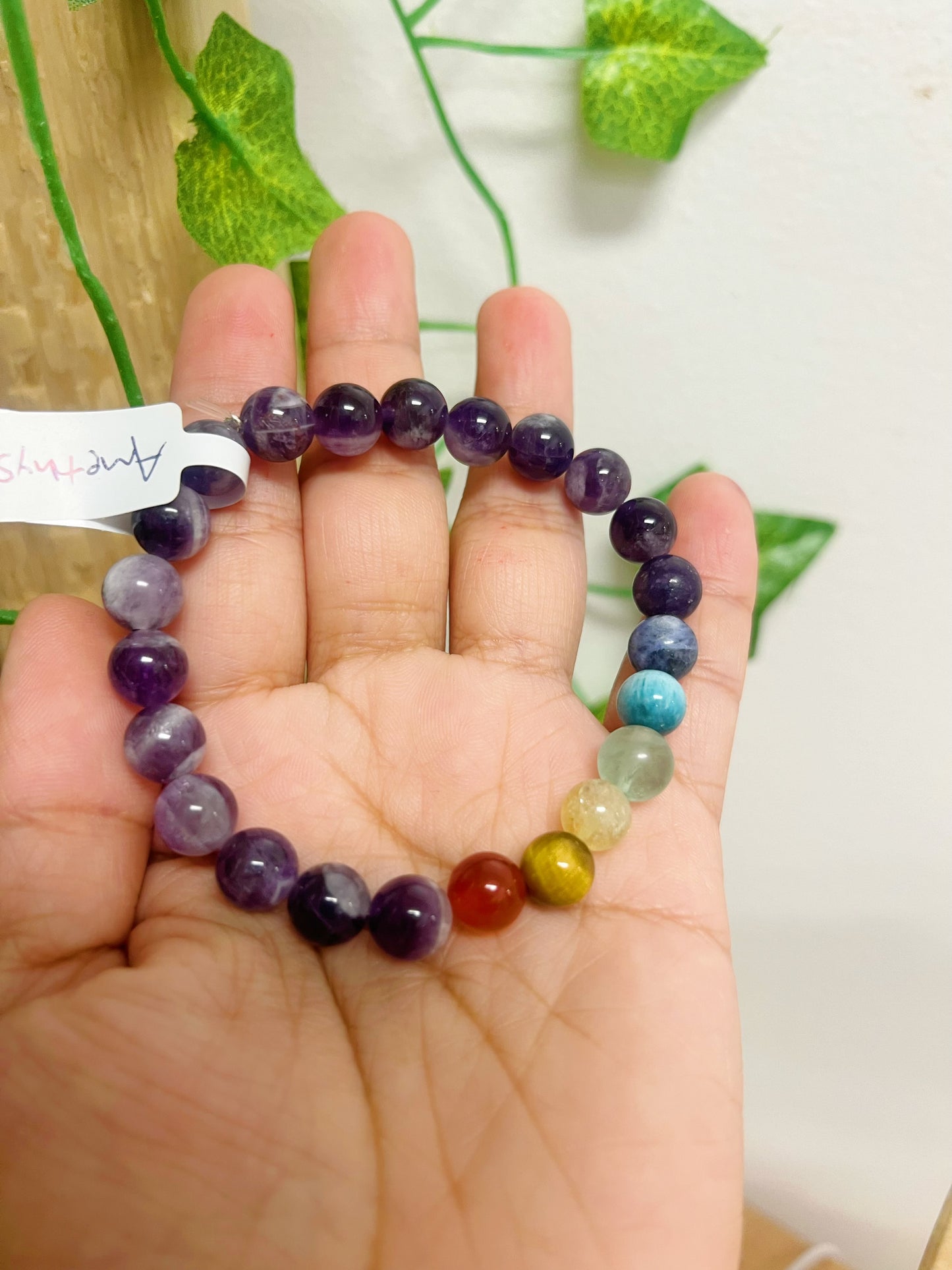 7 Chakra Bracelet handmade