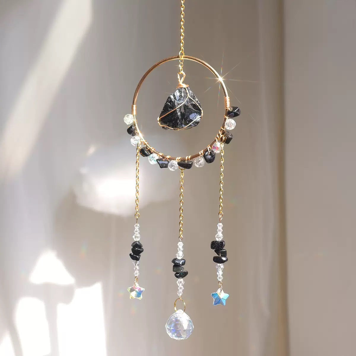 Circle Rough Stone Sun Catcher
