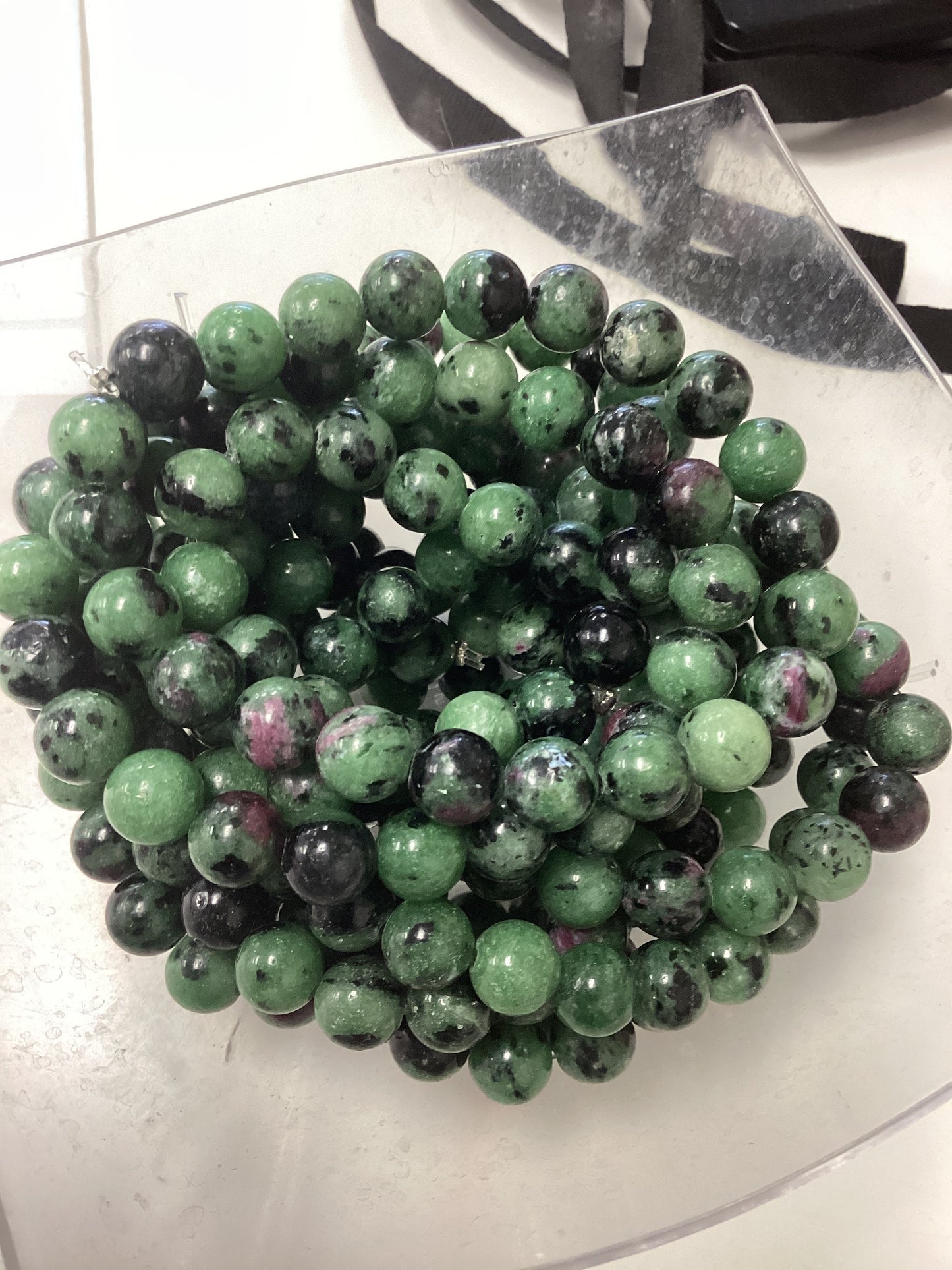 Ruby Zoisite Bracelet 8mm