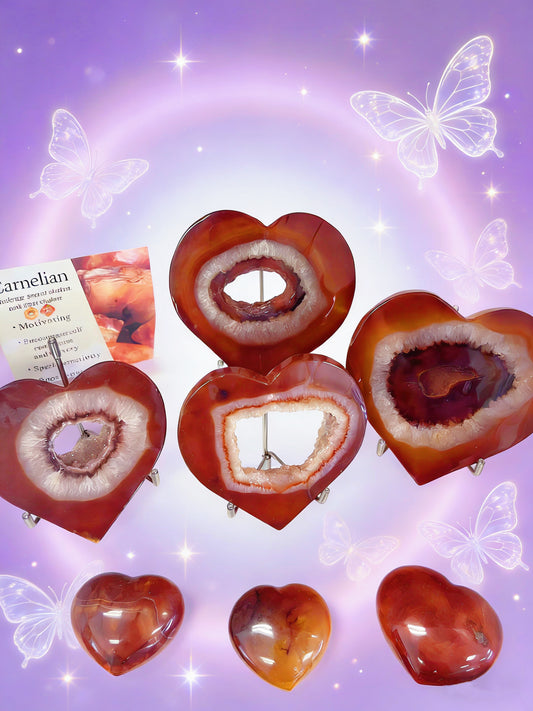 Carnelian Heart Slabs
