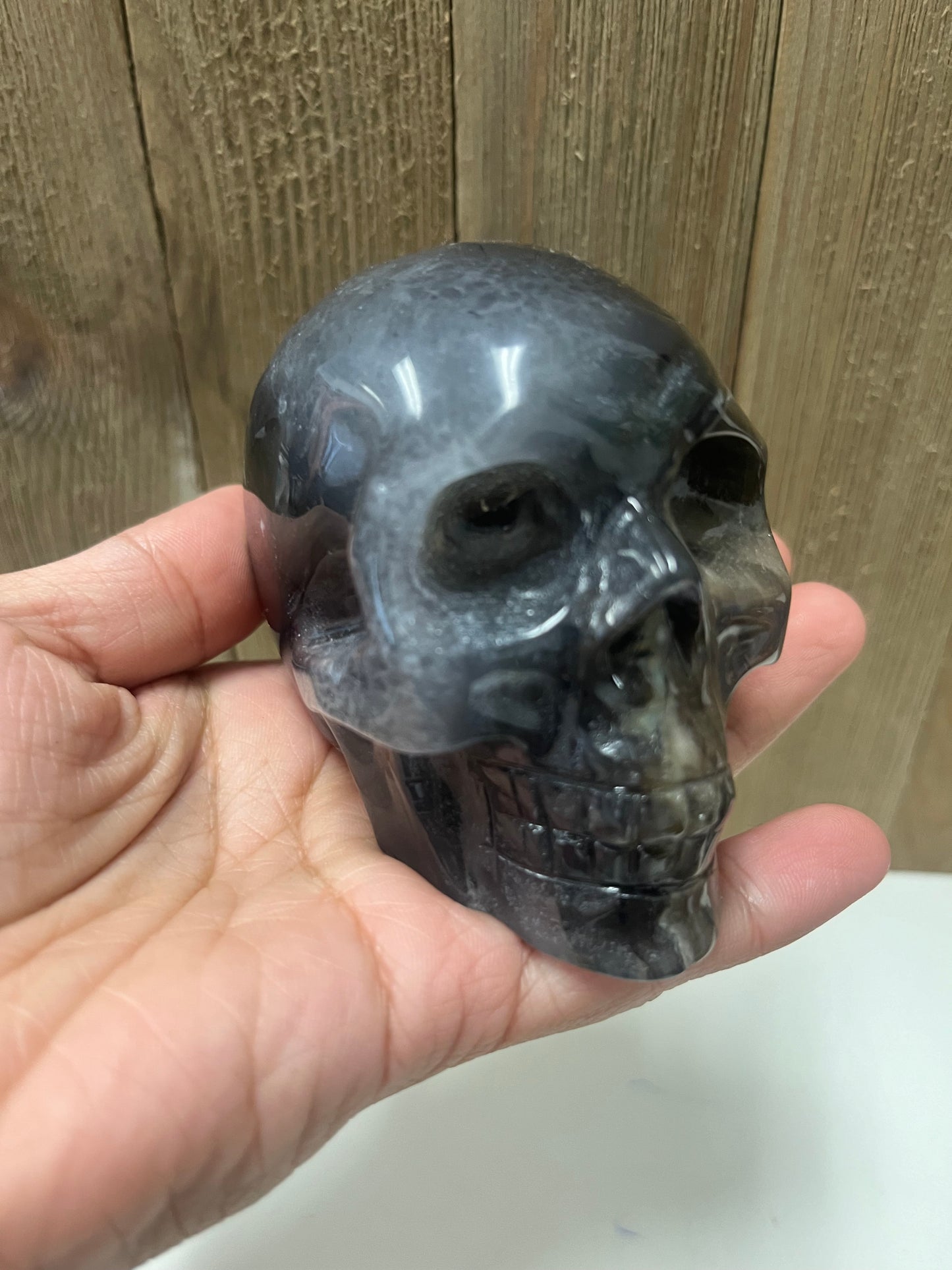 Volcano Agate Skulls