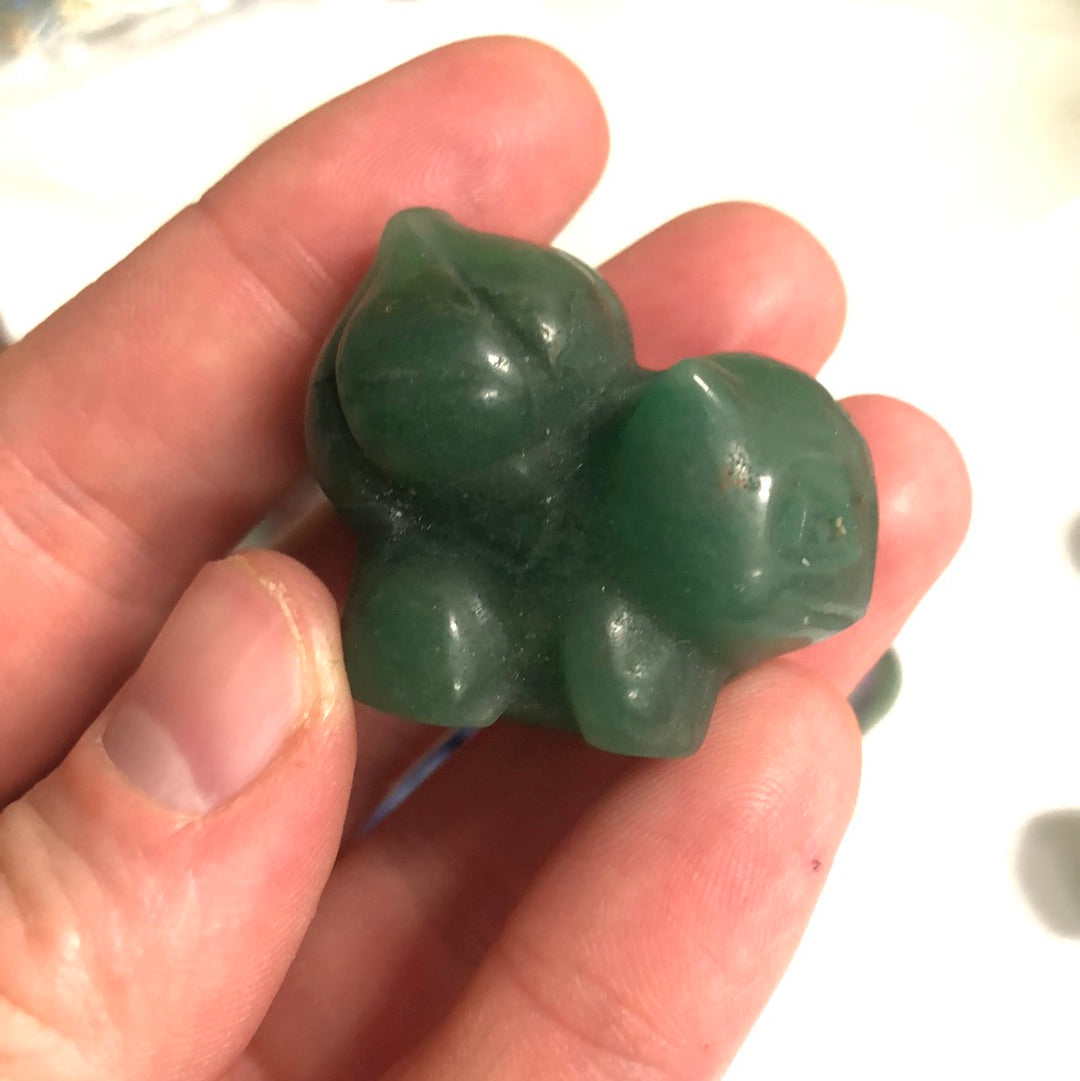 Green Aventurine Bulbasaur 1.5”