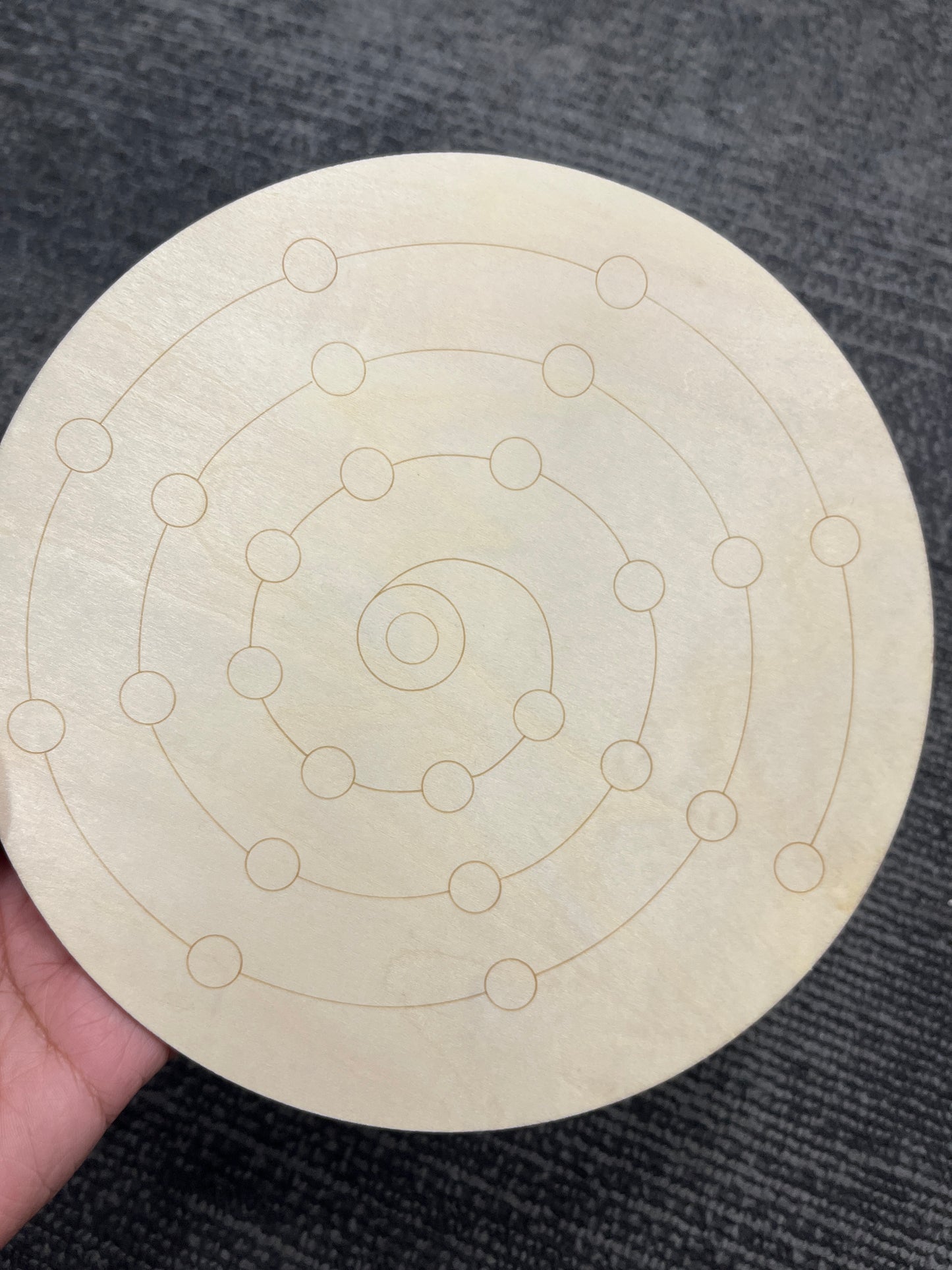 Wooden crystal grid board reiki healing tools Intention Setting Board