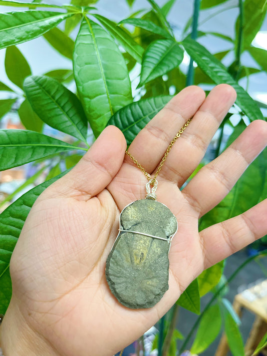 Pyrite Sun Necklace