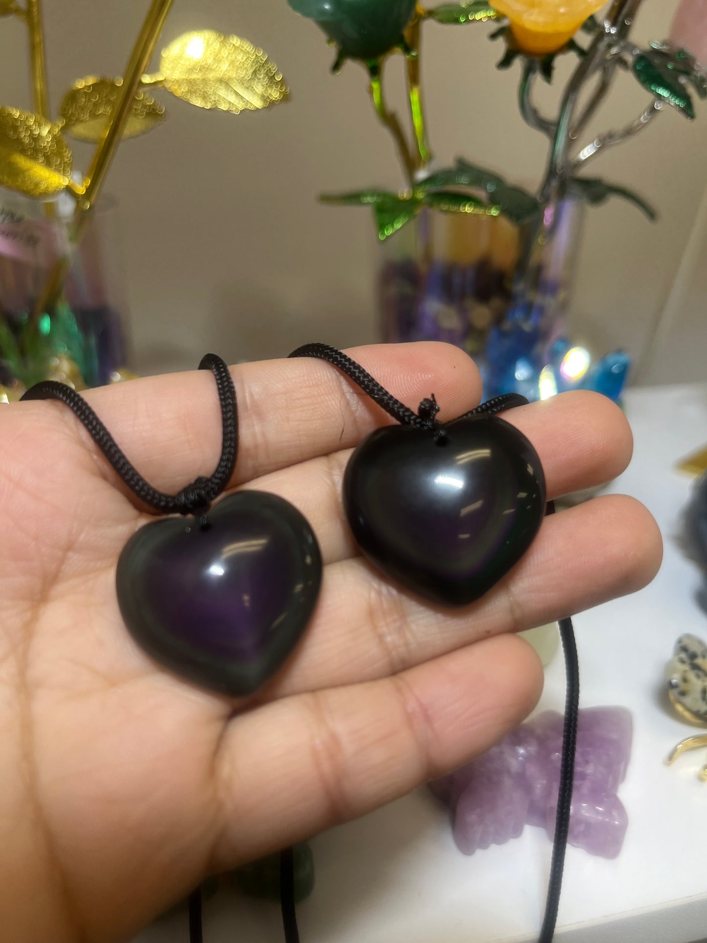 Rainbow Obsidian Necklace