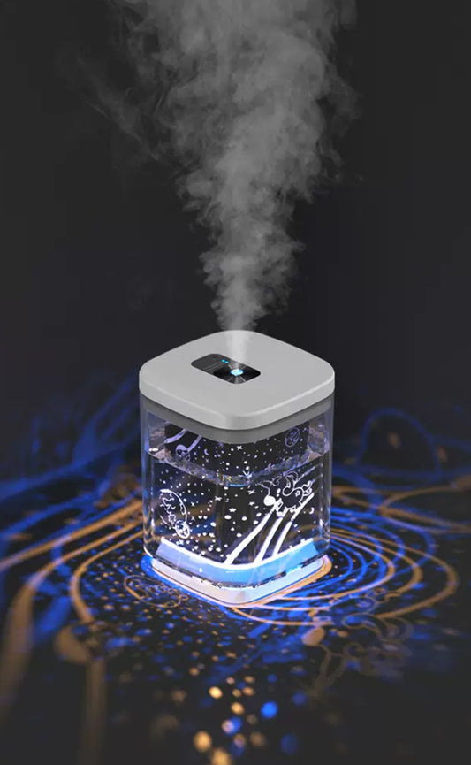 7-Color LED Essential Oil Diffuser with Projection Effects